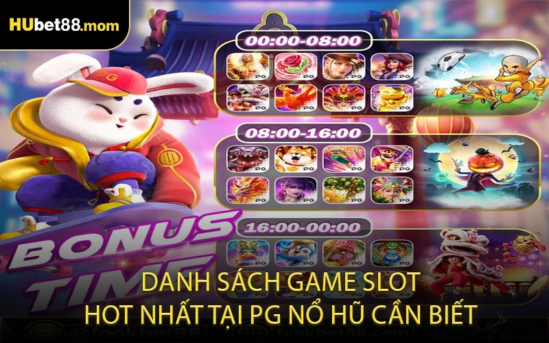 Danh Sách Game Slot Hot Nhất Tại PG Nổ Hũ Cần Biết